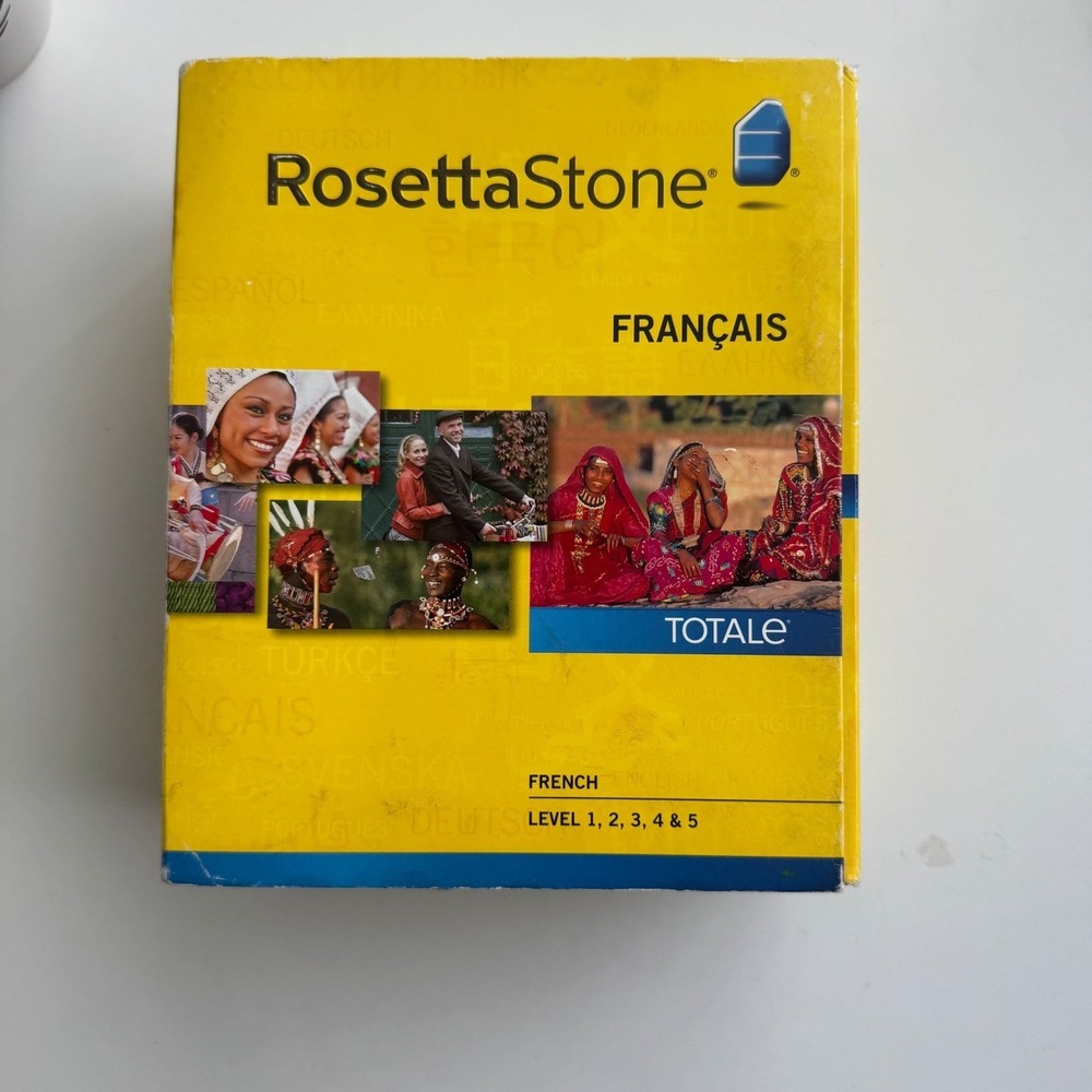 Rosetta Stone French Total Levels 1-5 Set Language Learning Software French READ